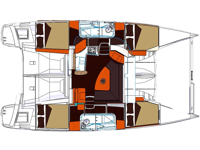 Charteryacht Lipari 41 Marisol in Kroatien Grundriss